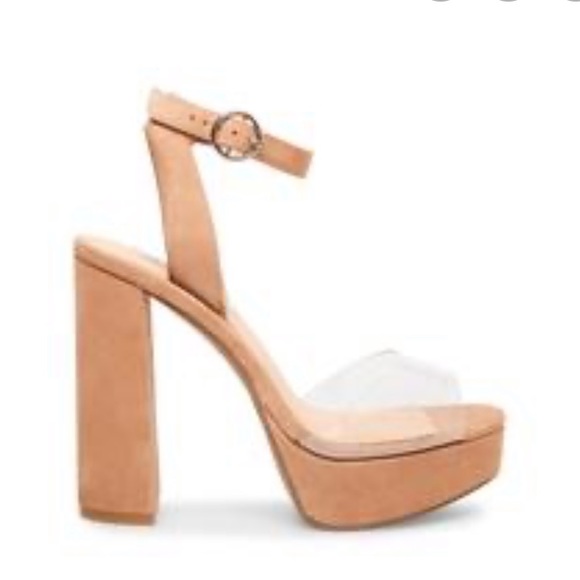 STEVE MADDEN MADELINE CLEAR PLATFORM - Picture 1 of 3